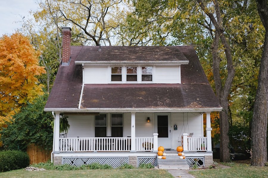 A modest older family home with a front porch